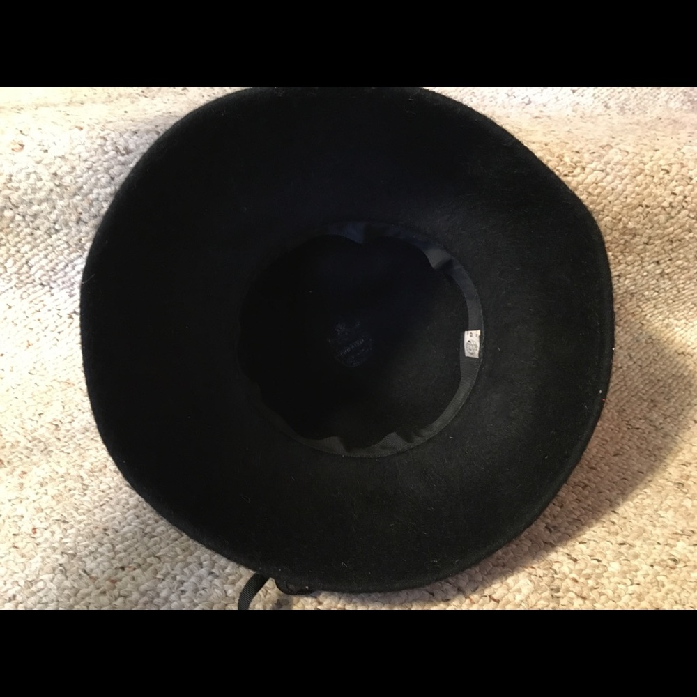 Black Wool Hat - image 7